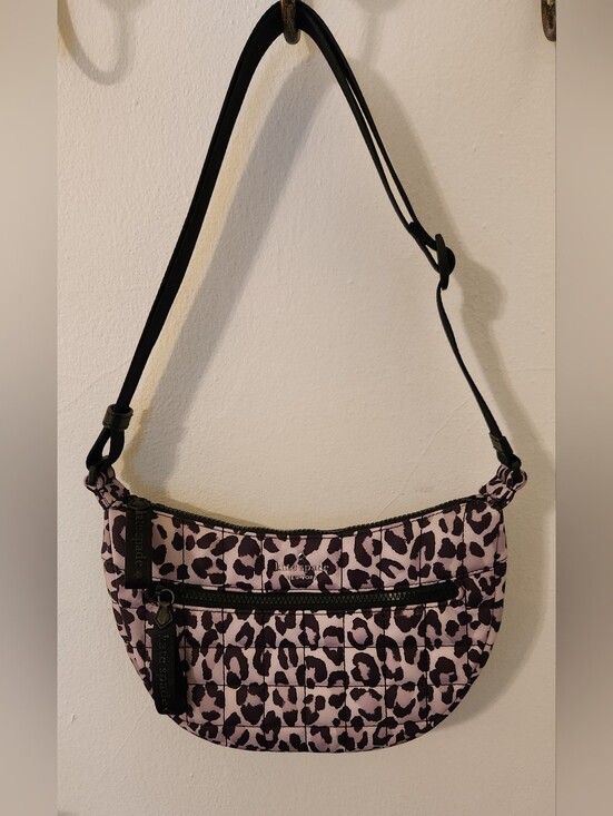 kate spade Handbags - Kate Spade Purple And Black Leopard Quilted Shoulder Bag